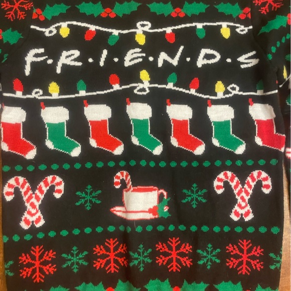 Friends holiday Christmas sweater. Size XS, S and Large. Central Perk - Picture 2 of 6